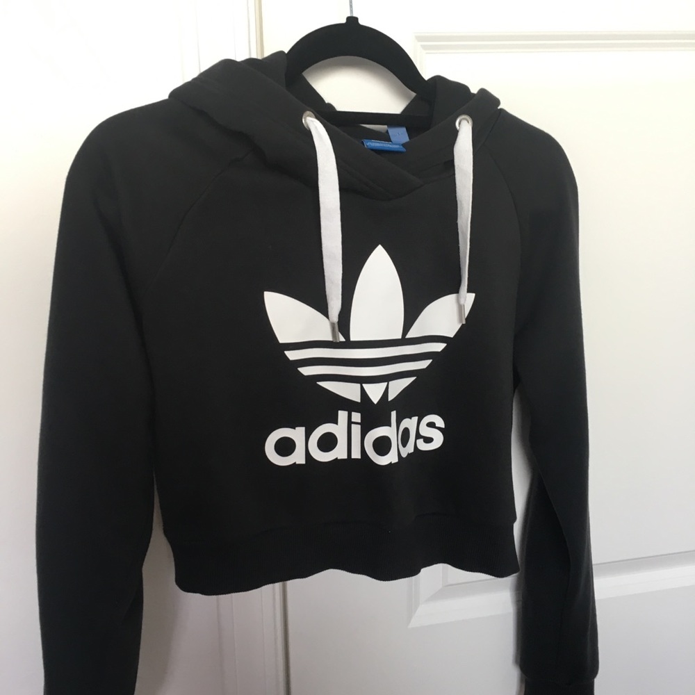 Adidas cropped hoodie good condition